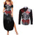 The Skull Knight Berserk Couples Matching Summer Maxi Dress and Long Sleeve Button Shirt Black Blood Style