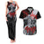 The Skull Knight Berserk Couples Matching Tank Maxi Dress and Hawaiian Shirt Black Blood Style