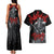 The Skull Knight Berserk Couples Matching Tank Maxi Dress and Hawaiian Shirt Black Blood Style