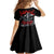 The Skull Knight Berserk Family Matching Long Sleeve Bodycon Dress and Hawaiian Shirt Black Blood Style