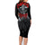 The Skull Knight Berserk Family Matching Long Sleeve Bodycon Dress and Hawaiian Shirt Black Blood Style