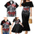 The Skull Knight Berserk Family Matching Mermaid Dress and Hawaiian Shirt Black Blood Style