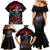 The Skull Knight Berserk Family Matching Mermaid Dress and Hawaiian Shirt Black Blood Style