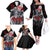 The Skull Knight Berserk Family Matching Off The Shoulder Long Sleeve Dress and Hawaiian Shirt Black Blood Style