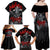 The Skull Knight Berserk Family Matching Off Shoulder Maxi Dress and Hawaiian Shirt Black Blood Style