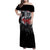 The Skull Knight Berserk Family Matching Off Shoulder Maxi Dress and Hawaiian Shirt Black Blood Style