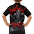 The Skull Knight Berserk Family Matching Off Shoulder Short Dress and Hawaiian Shirt Black Blood Style