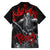 The Skull Knight Berserk Family Matching Off Shoulder Short Dress and Hawaiian Shirt Black Blood Style