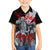 The Skull Knight Berserk Family Matching Off Shoulder Short Dress and Hawaiian Shirt Black Blood Style