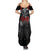 The Skull Knight Berserk Family Matching Summer Maxi Dress and Hawaiian Shirt Black Blood Style