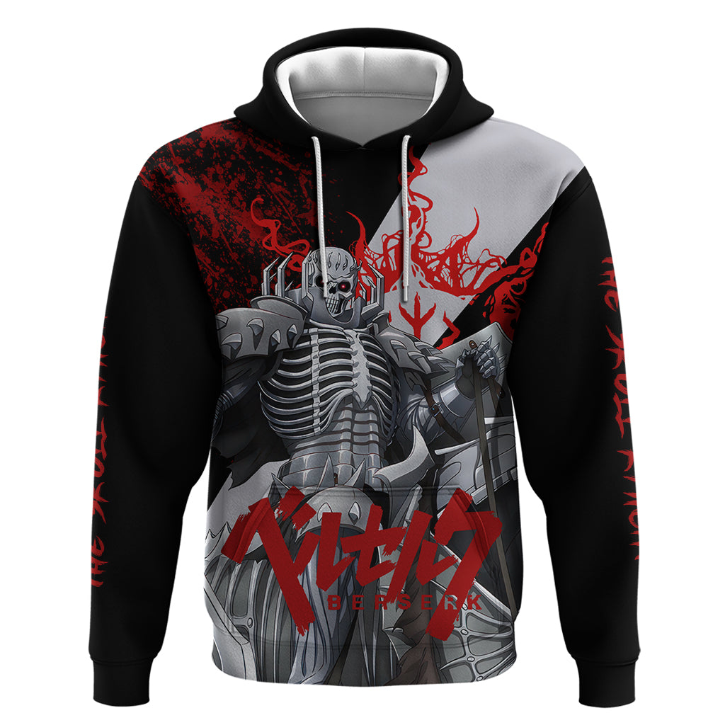 The Skull Knight Berserk Hoodie Black Blood Style