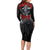 The Skull Knight Berserk Long Sleeve Bodycon Dress Black Blood Style