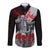 The Skull Knight Berserk Long Sleeve Button Shirt Black Blood Style