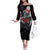 The Skull Knight Berserk Off The Shoulder Long Sleeve Dress Black Blood Style