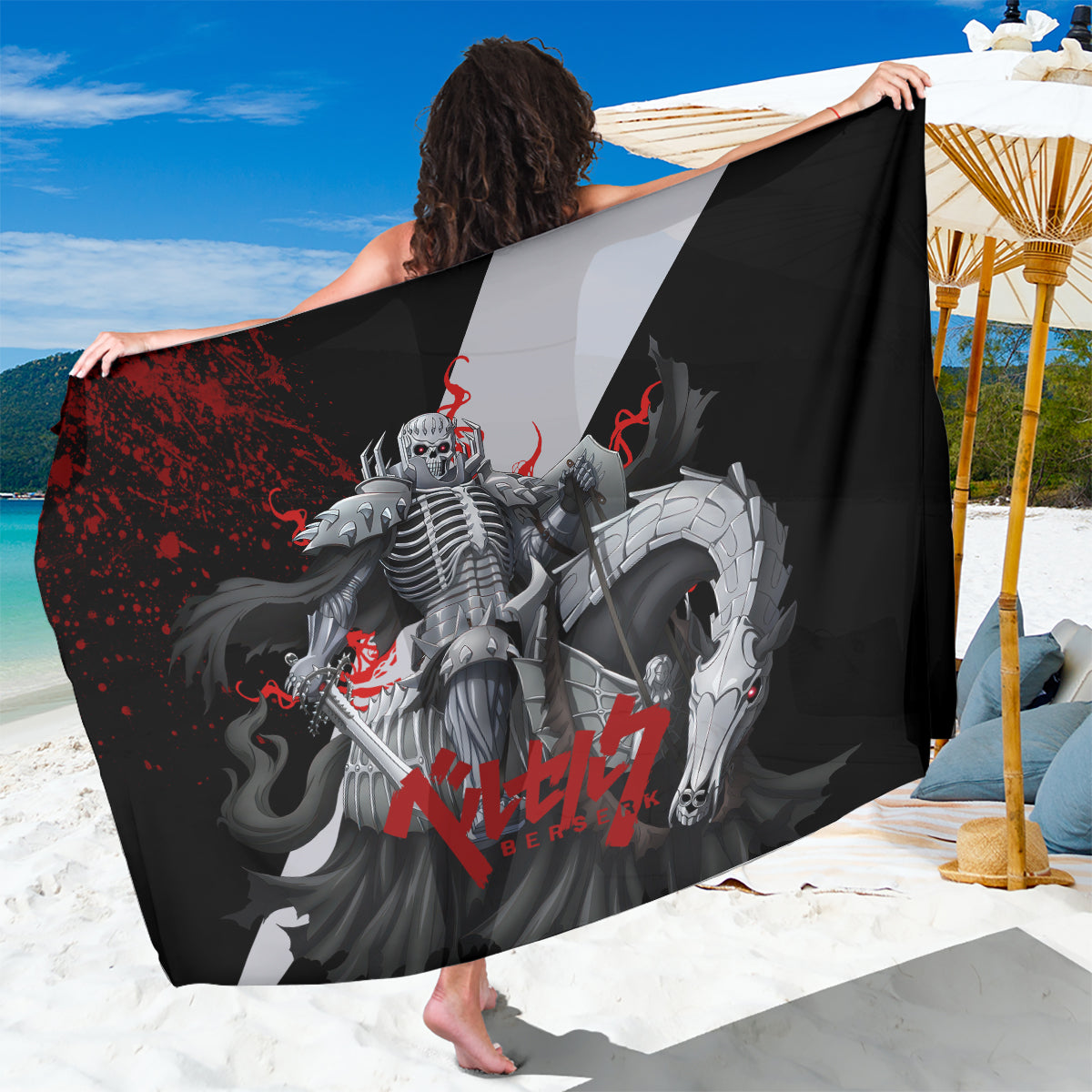 The Skull Knight Berserk Sarong Black Blood Style