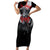 The Skull Knight Berserk Short Sleeve Bodycon Dress Black Blood Style