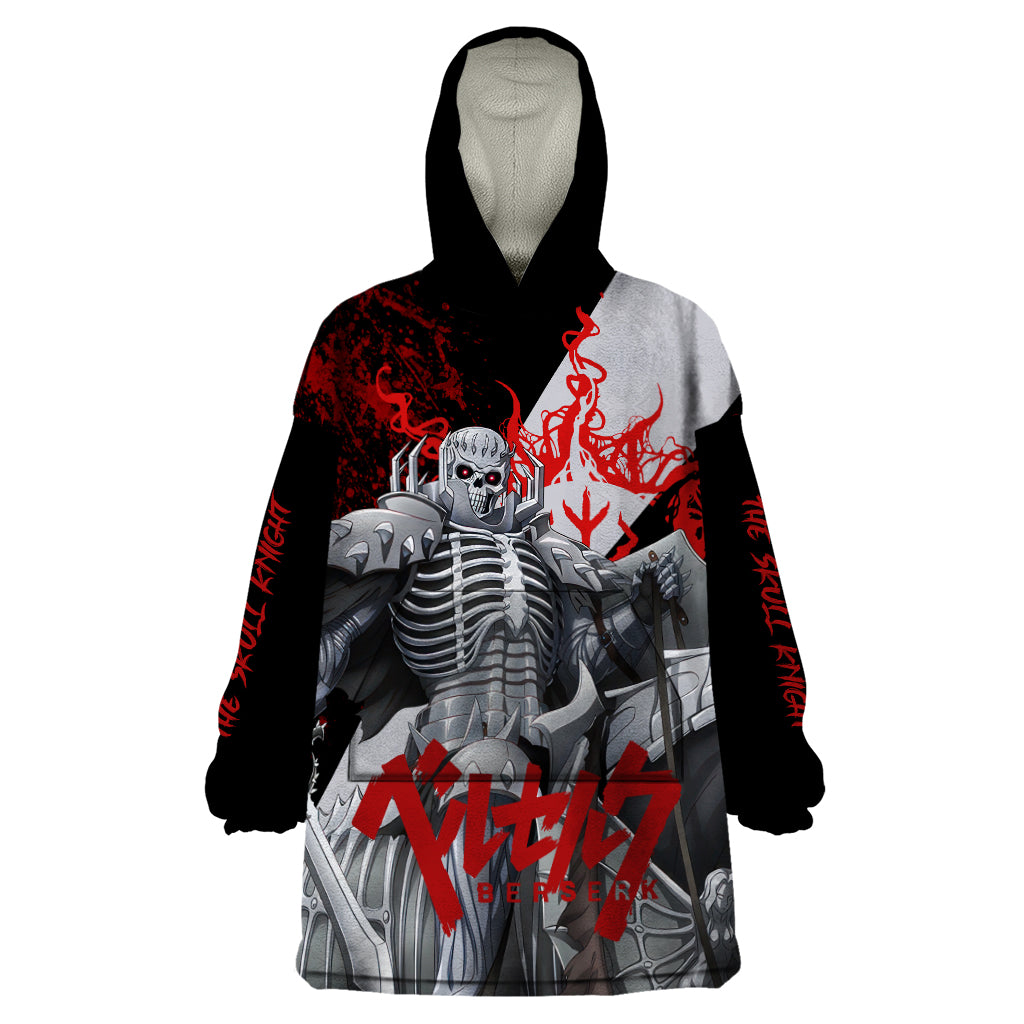 The Skull Knight Berserk Wearable Blanket Hoodie Black Blood Style