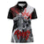 The Skull Knight Berserk Women Polo Shirt Black Blood Style