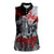 The Skull Knight Berserk Women Sleeveless Polo Shirt Black Blood Style