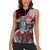 The Skull Knight Berserk Women Sleeveless Polo Shirt Black Blood Style