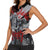 The Skull Knight Berserk Women Sleeveless Polo Shirt Black Blood Style