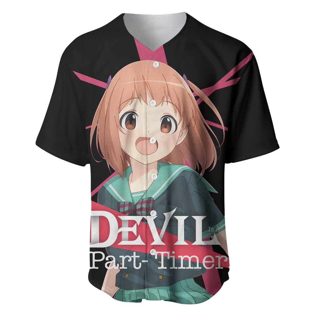 Chiho Sasaki The Devil Part Timer Baseball Jersey Anime Style