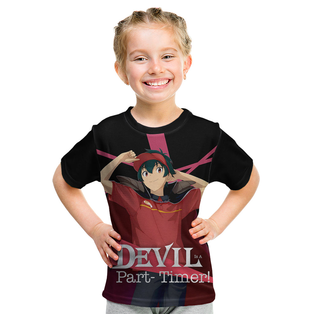 Sadao Maou The Devil Part Timer Kid T Shirt Anime Style