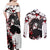 Yoriichi Tsugikuni - Demon Slayer Couples Matching Off Shoulder Maxi Dress and Long Sleeve Button Shirt Anime Japan Style