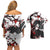 Yoriichi Tsugikuni - Demon Slayer Couples Matching Off Shoulder Short Dress and Hawaiian Shirt Anime Japan Style