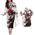 Yoriichi Tsugikuni - Demon Slayer Couples Matching Off The Shoulder Long Sleeve Dress and Hawaiian Shirt Anime Japan Style