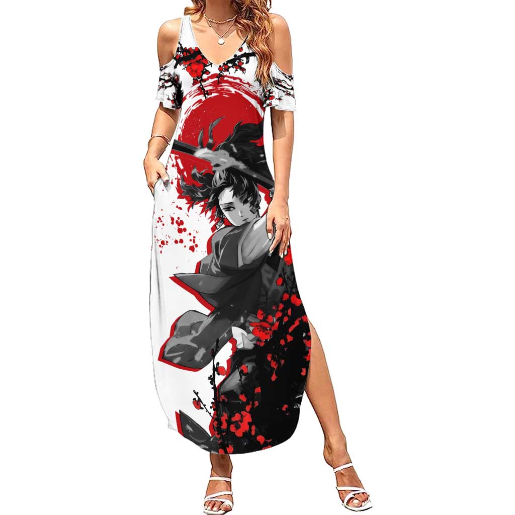 Yoriichi Tsugikuni - Demon Slayer Summer Maxi Dress Anime Japan Style