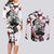 Mitsuri Kanroji - Demon Slayer Couples Matching Long Sleeve Bodycon Dress and Long Sleeve Button Shirt Anime Japan Style