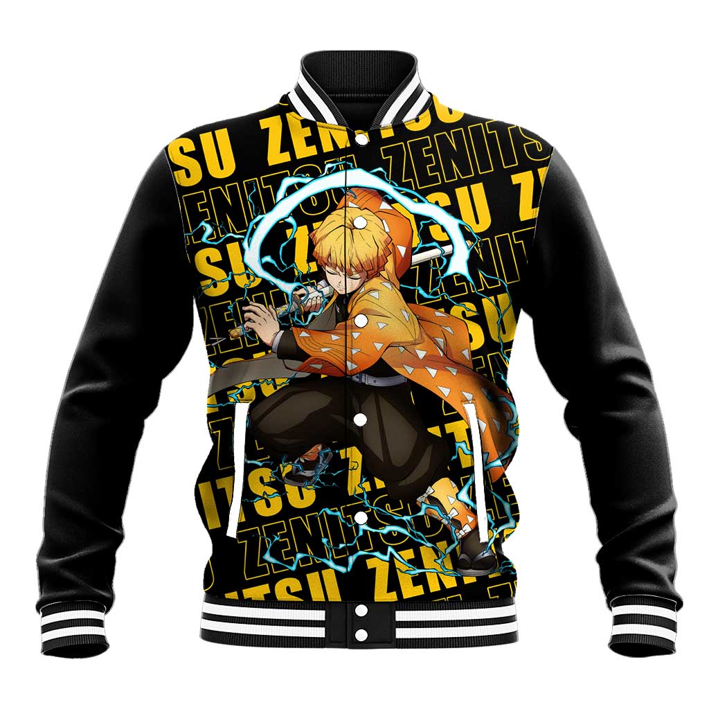 Zenitsu Agatsuma - Demon Slayer Baseball Jacket Anime Style