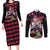 Mitsuri Kanroji - Demon Slayer Couples Matching Long Sleeve Bodycon Dress and Long Sleeve Button Shirt Anime Style