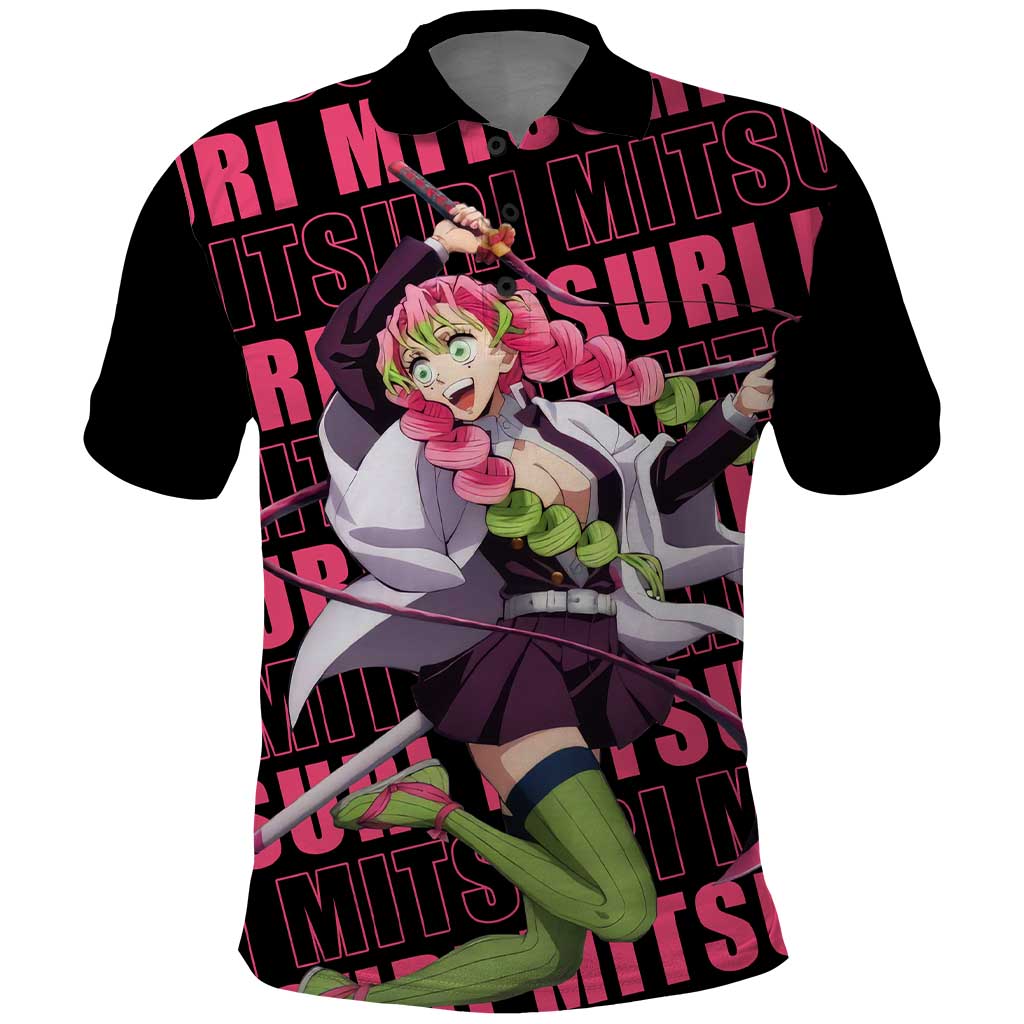 Mitsuri Kanroji - Demon Slayer Polo Shirt Anime Style