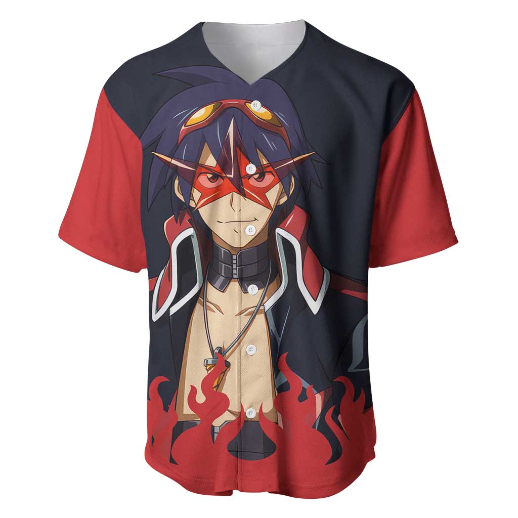 Simon - Tengen Toppa Guren Lagann Baseball Jersey Anime Style