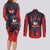 Simon - Tengen Toppa Guren Lagann Couples Matching Long Sleeve Bodycon Dress and Long Sleeve Button Shirt Anime Style