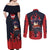 Simon - Tengen Toppa Guren Lagann Couples Matching Off Shoulder Maxi Dress and Long Sleeve Button Shirt Anime Style