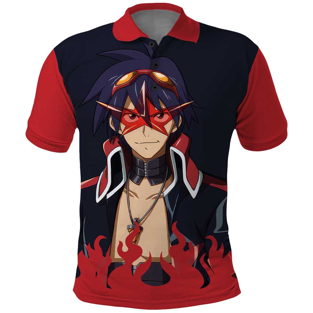 Simon - Tengen Toppa Guren Lagann Polo Shirt Anime Style