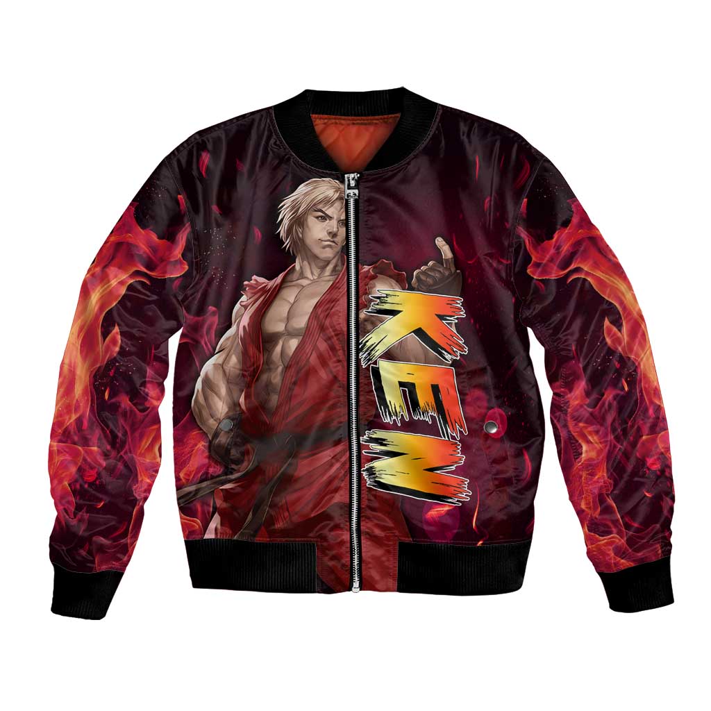 Ken - Street Fighter Bomber Jacket Anime Style