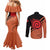 Uzumaki - Naruto Couples Matching Mermaid Dress and Long Sleeve Button Shirt Anime Style