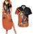 Uzumaki - Naruto Couples Matching Summer Maxi Dress and Hawaiian Shirt Anime Style