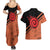 Uzumaki - Naruto Couples Matching Summer Maxi Dress and Hawaiian Shirt Anime Style