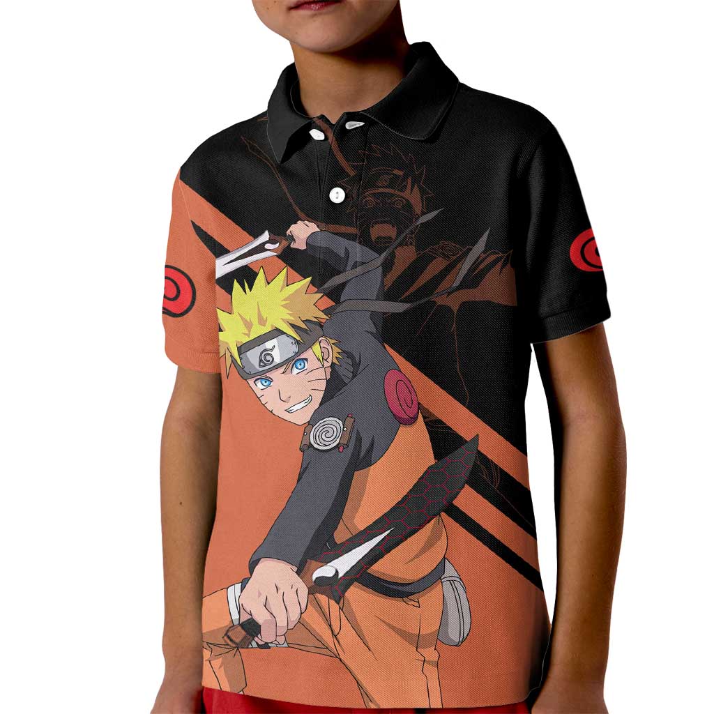 Uzumaki - Naruto Kid Polo Shirt Anime Style