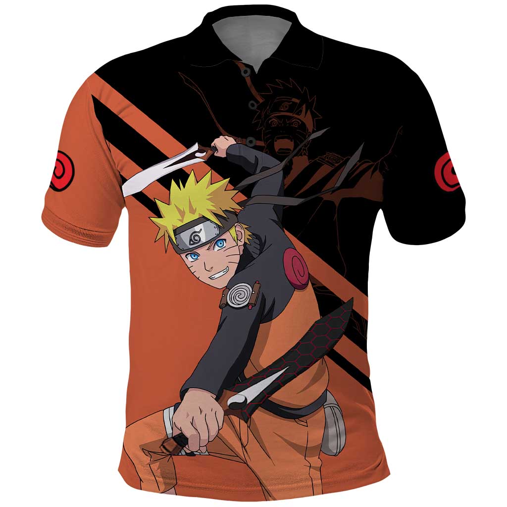 Uzumaki - Naruto Polo Shirt Anime Style