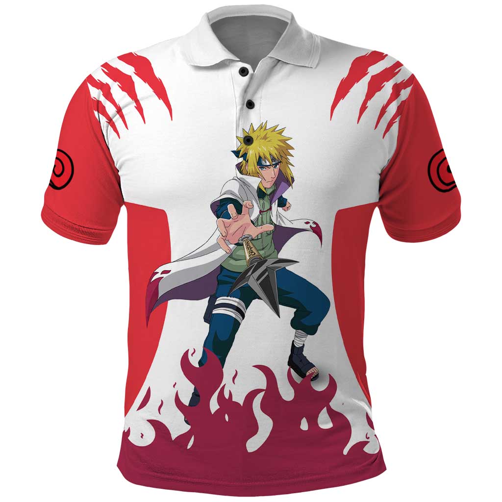 Minato Namikaze - Naruto Polo Shirt Anime Style