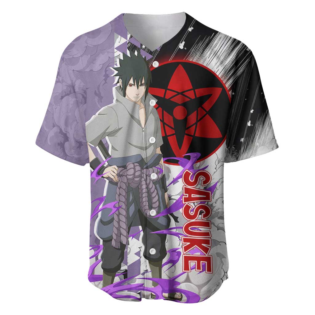 Uchiha Sasuke - Naruto Baseball Jersey Anime Style