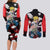 Minato Namikaze - Naruto Couples Matching Long Sleeve Bodycon Dress and Long Sleeve Button Shirt Anime Style