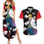 Minato Namikaze - Naruto Couples Matching Summer Maxi Dress and Hawaiian Shirt Anime Style