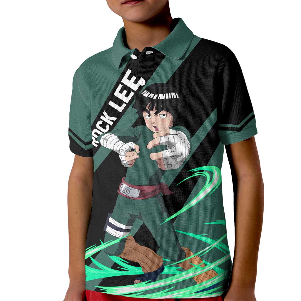 Rock Lee - Naruto Kid Polo Shirt Anime Style